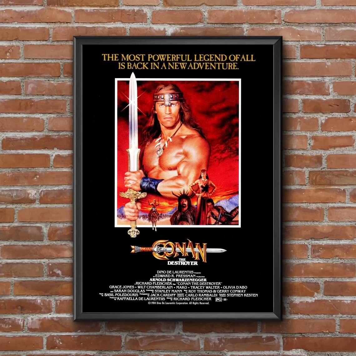 Conan the Destroyer Vintage Classic Movie Poster Canvas Print Home Wall Painting Decoration (No Frame)