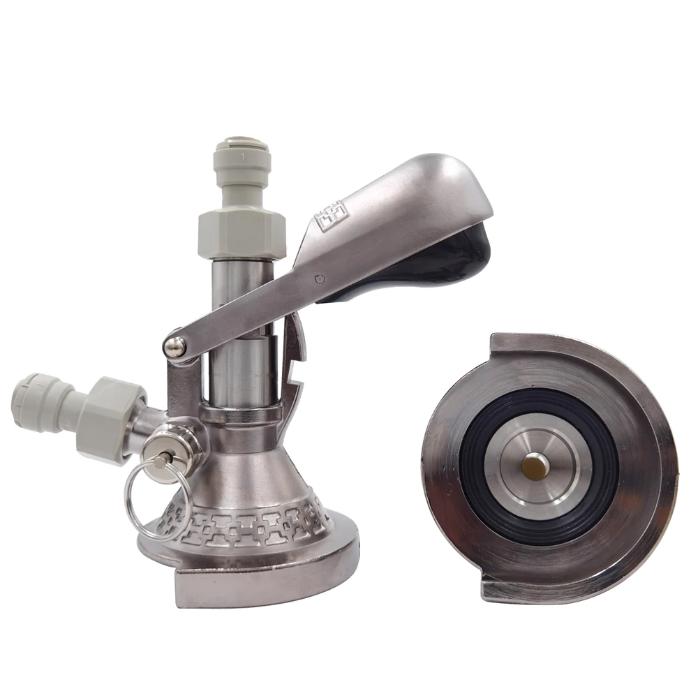 TWELVETAP-A-Type Keg Coupler, Draft Beer Dispenser, Home Brew Connectors, Coupler Head for Home brew Wine, Bar Club