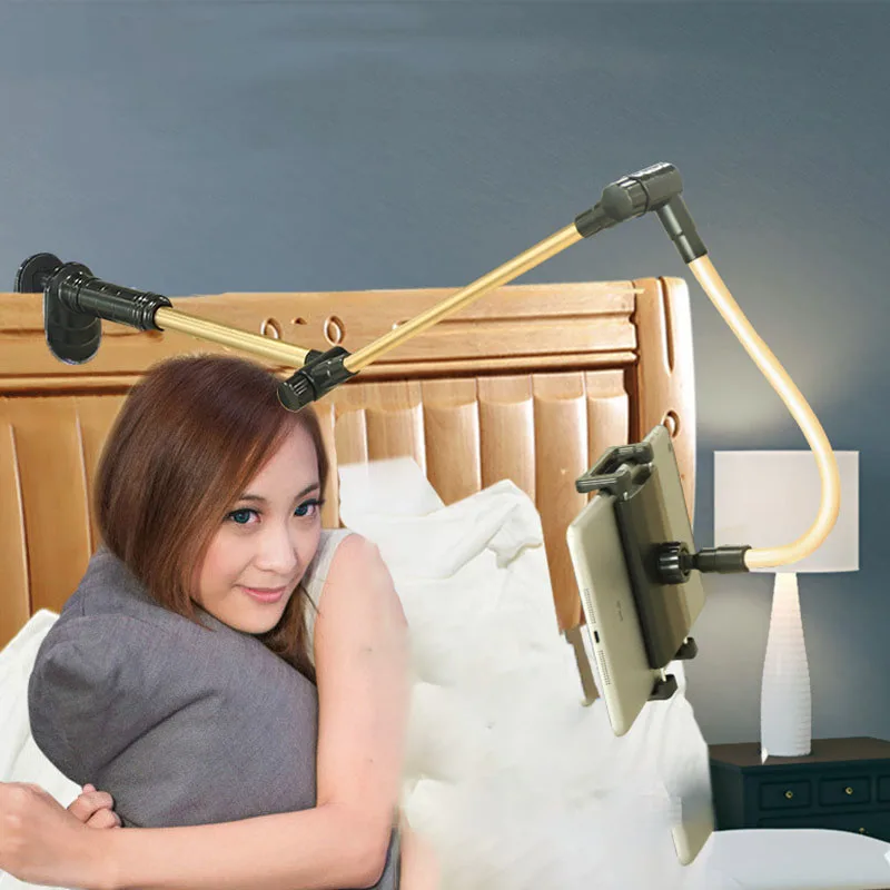 Folding Long Arm Phone Tablet Holder Stand Lazy Bed Mount 4-14 Inch Tablet support Bracket For Ipad Pro 12.9 11 10.5 Kindle