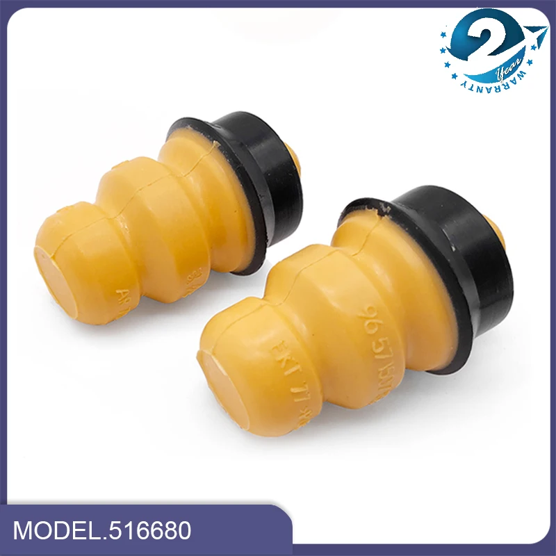 2pcs Rear Axle Suspension Rebound Rubber Buffer Block  516680 For Peugeot 207 301 Rear Shock Absorber Buffer Rubber Block