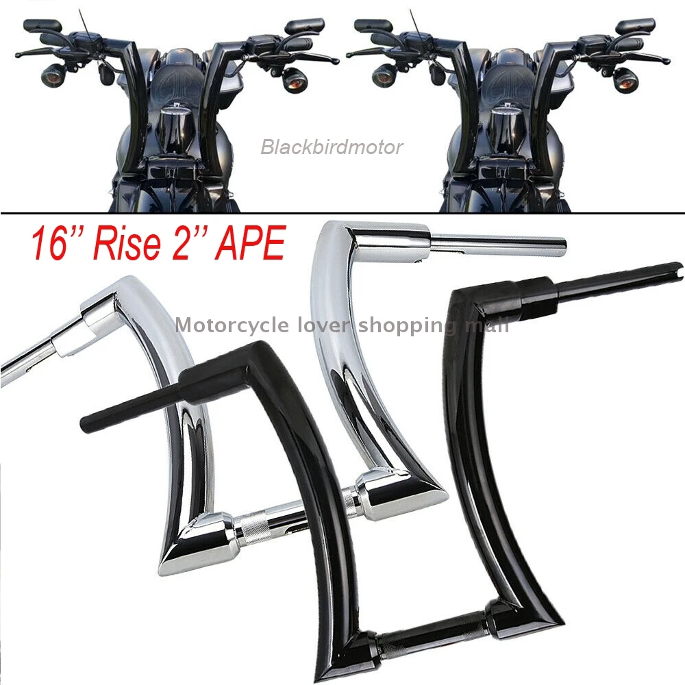 

Motorcycle 2'' APE Handlebar For Harley Davidson Dyna Electra Glides Softail Sportster 883 1200