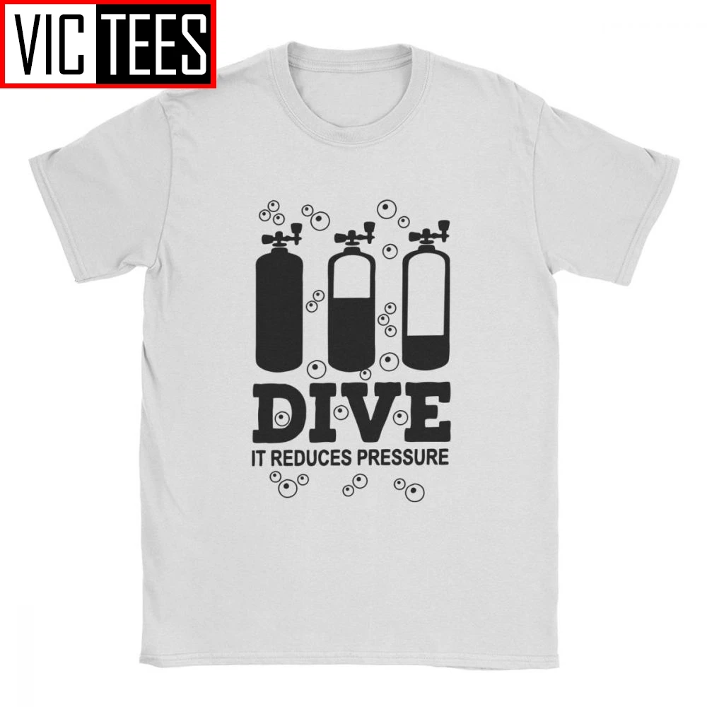 Scuba Diving T Shirt 2024 Men's Cotton Hipster Tshirt Dive Diver Sea Snorkeling Sports Clothes Oversized Streetwear