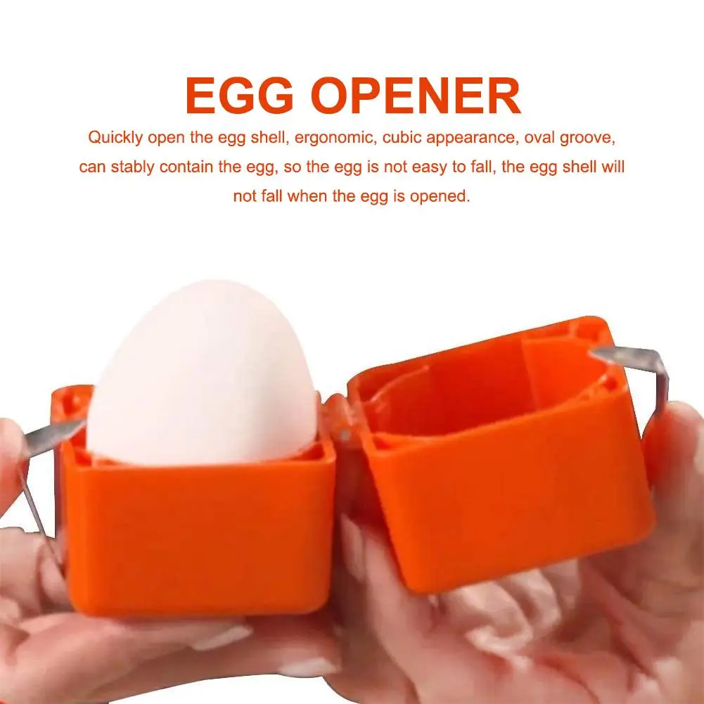 Egg Opener Effortless Handheld Egg Cracker Portable Efficient Egg Opening Tool Simple Practical Egg-cracking For Cooking Camping