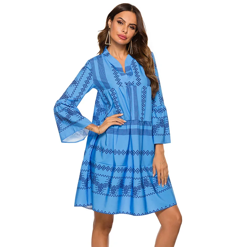 Cotton Beach Cover Up Saida De Praia Swimsuit Women Flare Sleeve Bikini Cover Up Tunics for Beach Pareo Sarong Beachwear