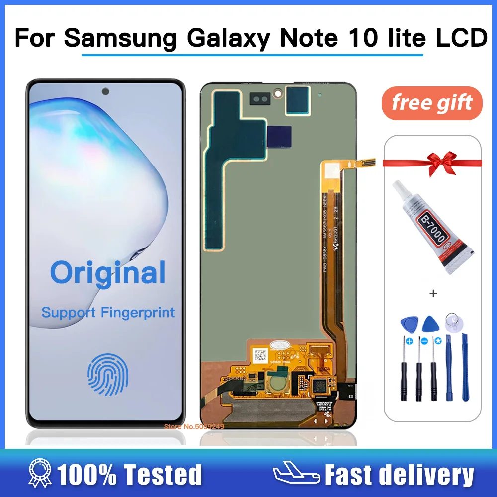 Original for Samsung Galaxy Note 10 Lite Lcd Display Touch Screen Digitizer For Samsung Note10 Lite N770 N770F/DS N770F/DSM