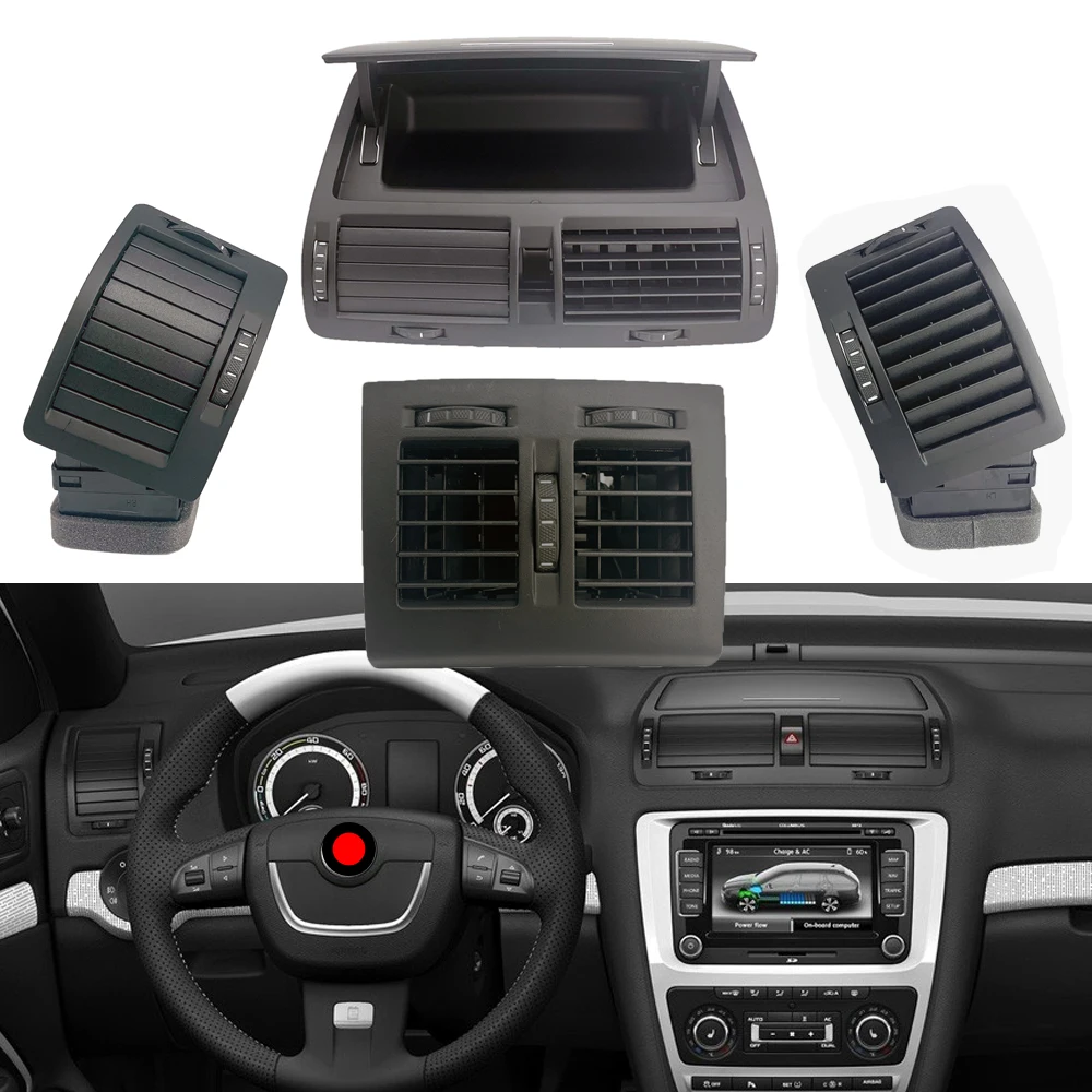 

Car Parts Center Instrument Original Air Conditioning Outlet For Skoda Octavia 2004-2013 for Yeti 10 2011 1ZD819702 1ZD819701