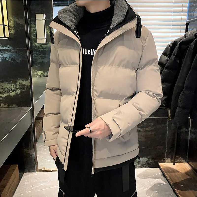 2021 New Winter Men\'s Fashion Male Overcoat Parkas Windbreaker Casual Jacket Thick Classic Windproof Long Sleeve Business Hombre