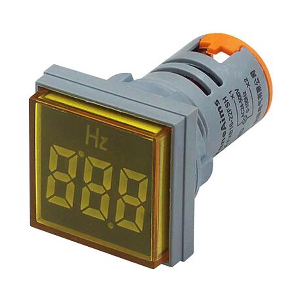 22mm Square AC Dual-Display Voltage And Current Meter Three-Display Voltage Current And Frequency Indicating DC Signal Light