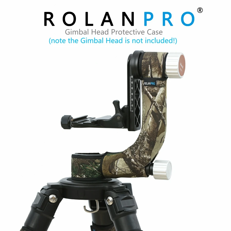 ROLANPRO Tripod Head Camouflage Sleeve/Protective Case For XILETU XGH-1Gimbal Head Coat Telephoto (Not Including Gimbal Head)