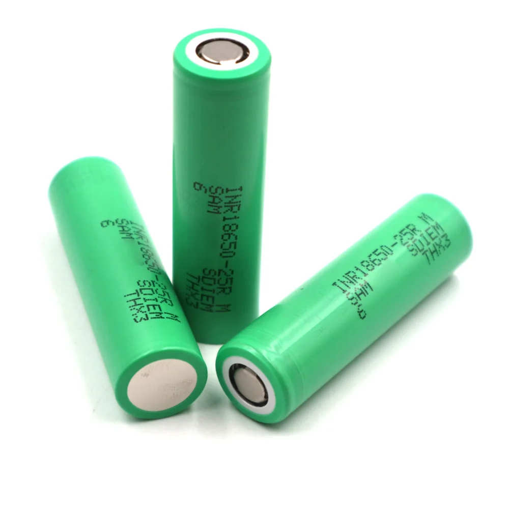 C&P INR18650 25R Li-Ion 2500mAh 13 pieces 18650 3.6V Rechargeable battery Cell Discharge Current 20A 3.7V Lithium-Ion 2.5Ah New