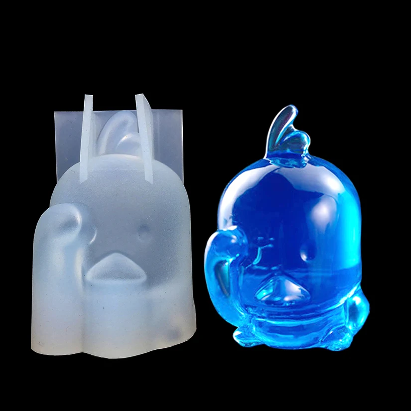 3D Bär Einhorn Horn Weihnachts-Hirsch Baum Katze Liebesherz Löwe Wolf Ente Silikon Zuckerform Fondant Kuchendekorationswerkzeuge – Detail 19