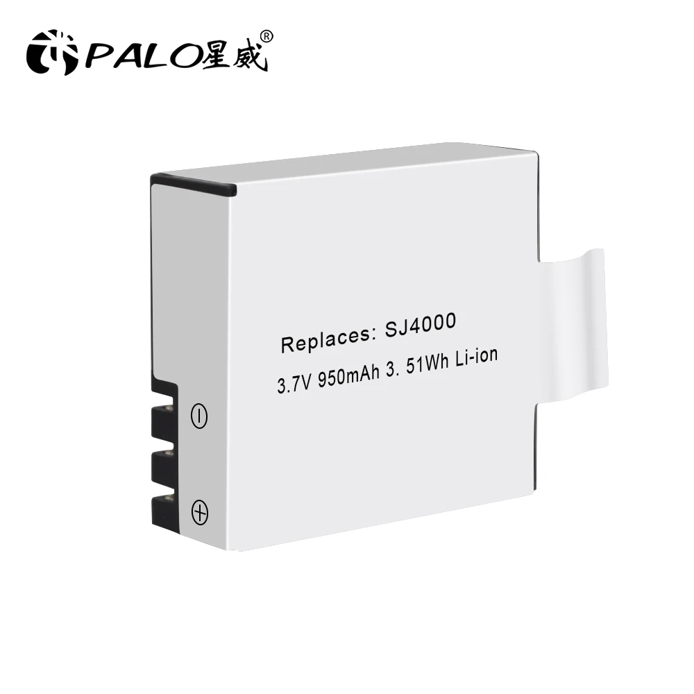 

PALO 950mAh Battery Pack for Sjcam Sj4000 Sj5000 M10 Sj 4000 5000 Action Camera Sjcam Accessory