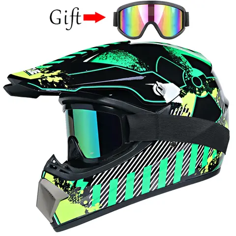 Motorcykelhjälm barn terränghjälm cykel downhill AM DH crosshjälm capacete motocross casco 12 best sales kors 250cc - №3