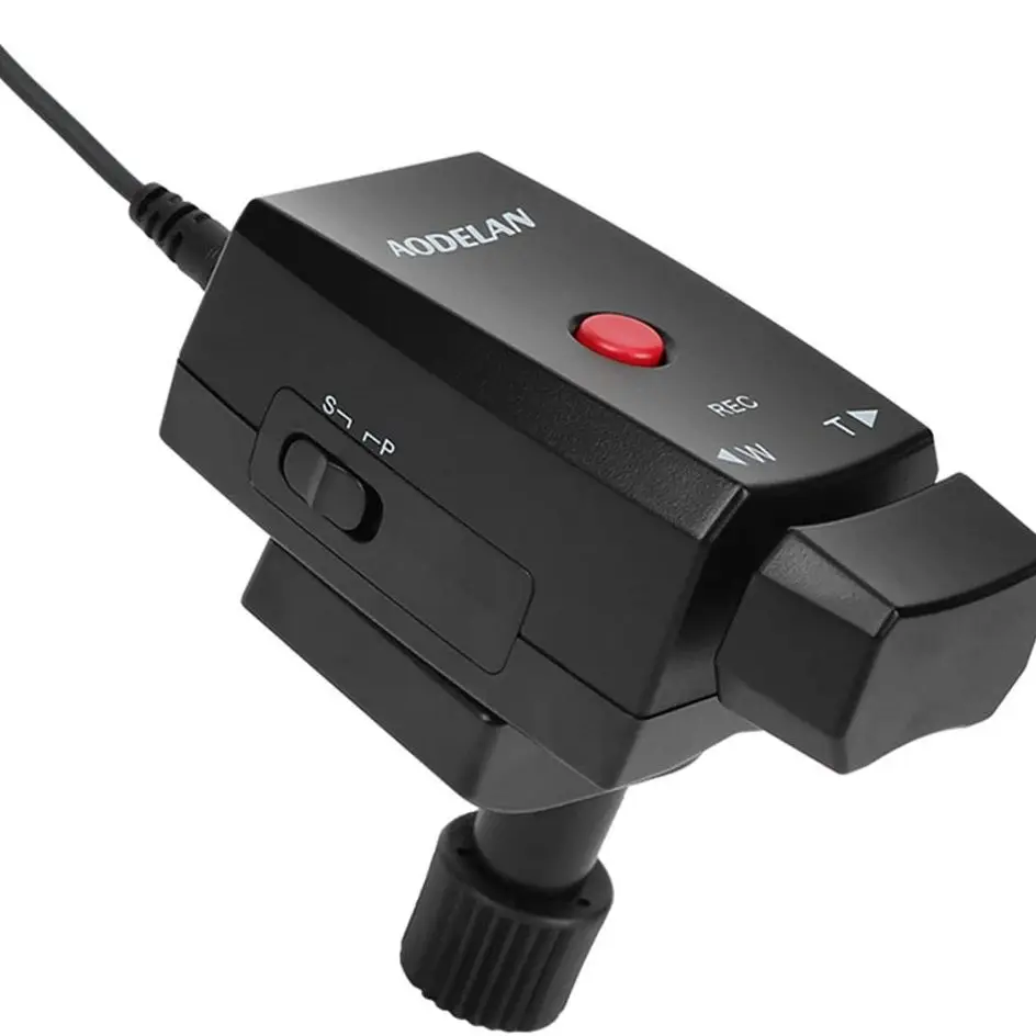 Aodelan lanc câmera de vídeo zoom câmera zoom controlador gravação vídeo controle remoto com 2.5mm