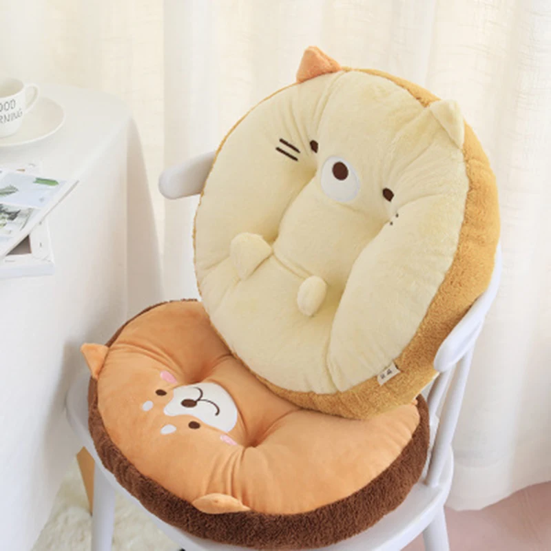 

Multifunctional double comfortable cushion cute animal round chair cushion creative cushion beautiful cartoon Shiba Inu plush cu