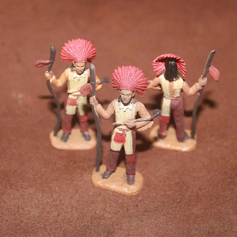 Simulation Indians Patriarch Miniatures Ornaments Girl Picking Fruit Women Carrying Children Action Figures Figurine Model Toys