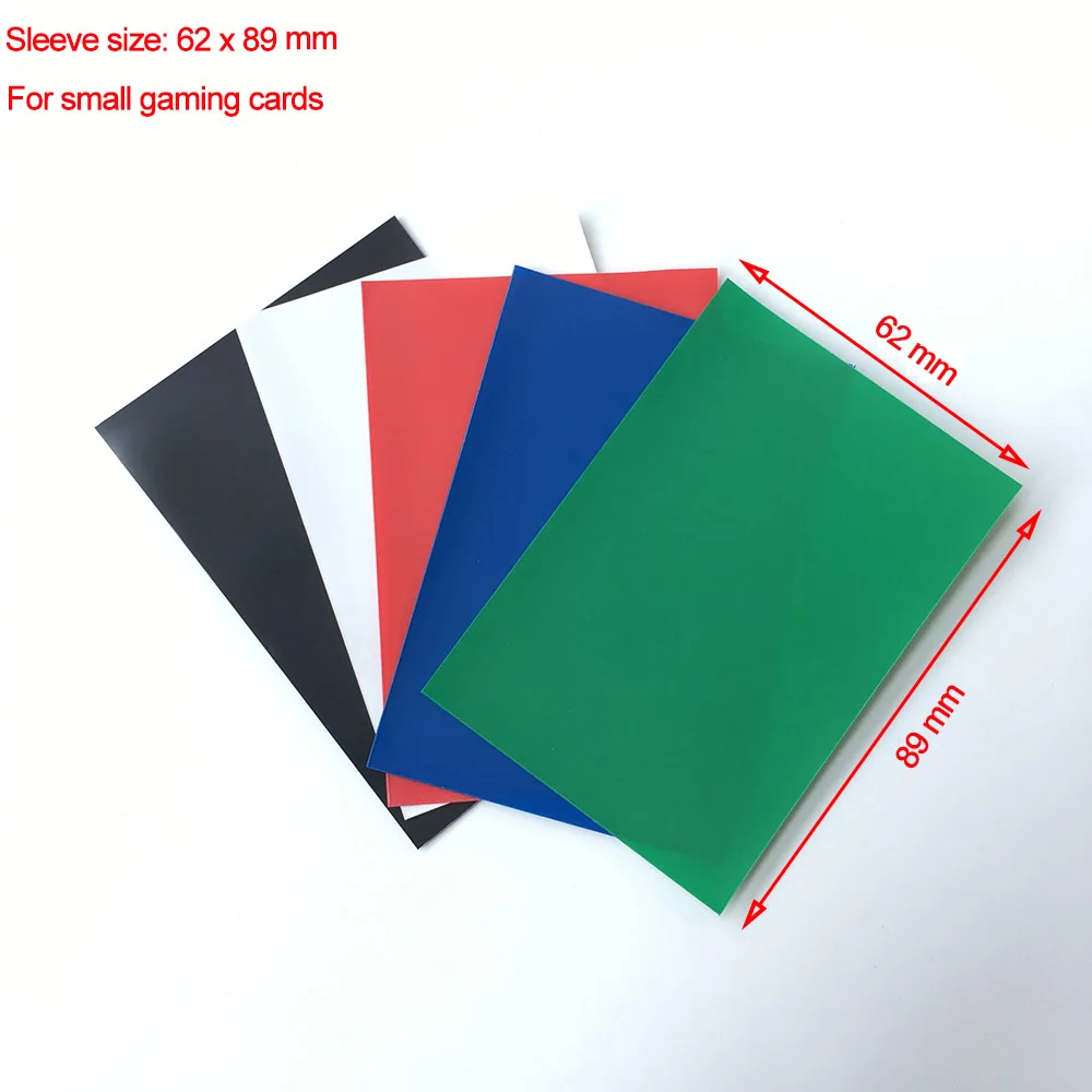 100 Pçs/lote Matte Small Gaming Card Sleeve Deck Protector para YuGiOh Photocard Caso Binder, 62x89mm