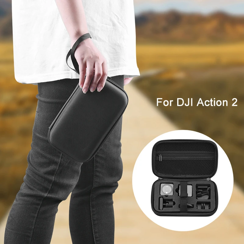 DJI Action 2 Camera Storage Bag Portable Handbag Durable Carrying Case for DJI Osmo Action 2 Sports Camera Accessories