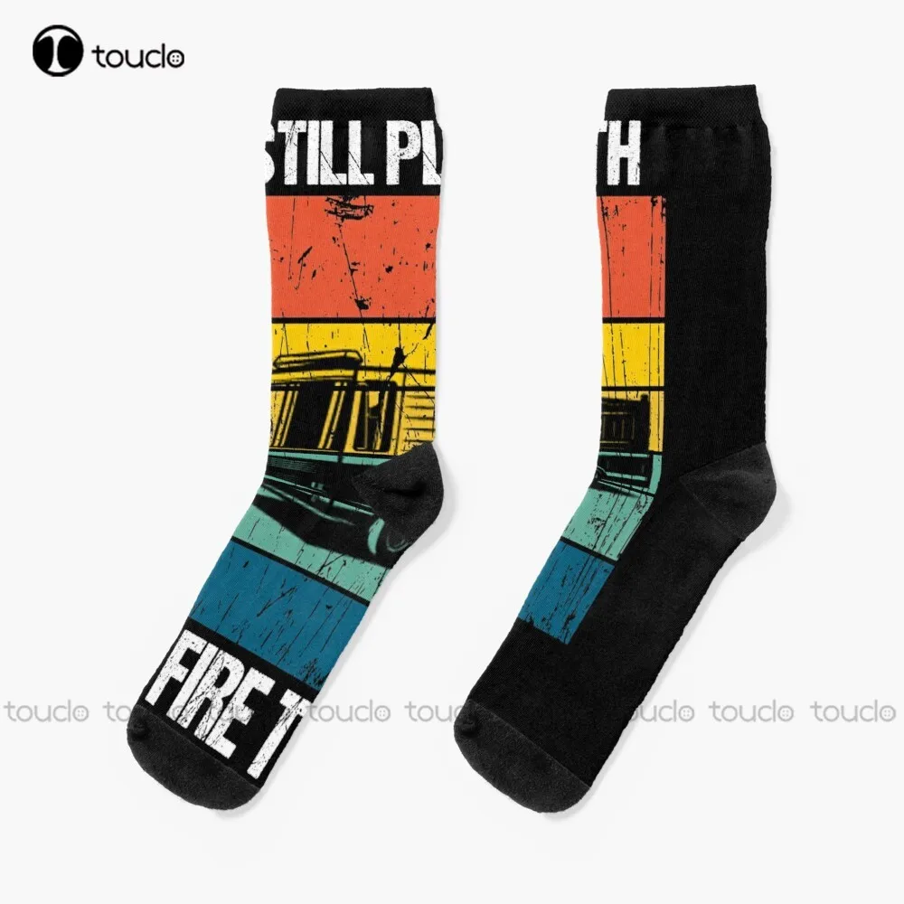 New I Still Play With Fire Trucks Socks Women Crew Socks Personalized Custom Unisex Adult Socks Popularity Gifts