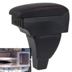 for Pajero Mini armrest box universal car center console modification accessories double raised with USB