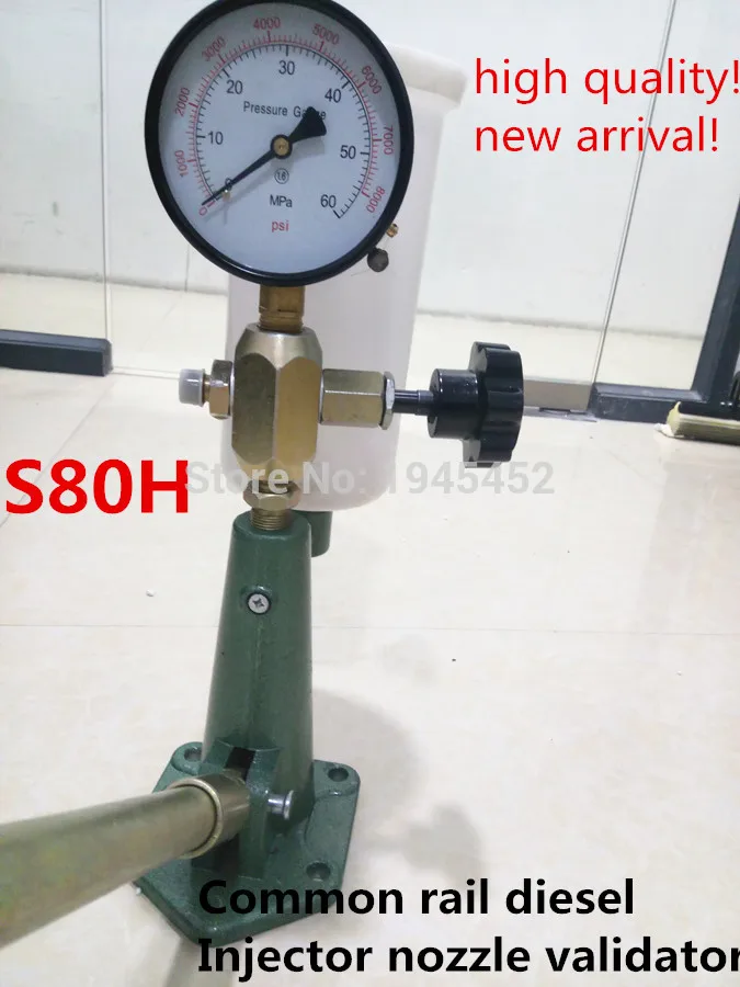 

New arrival! S80H Common rail diesel Injector nozzle validator fuel nozzle Injector tester,Manual diesel booster pump