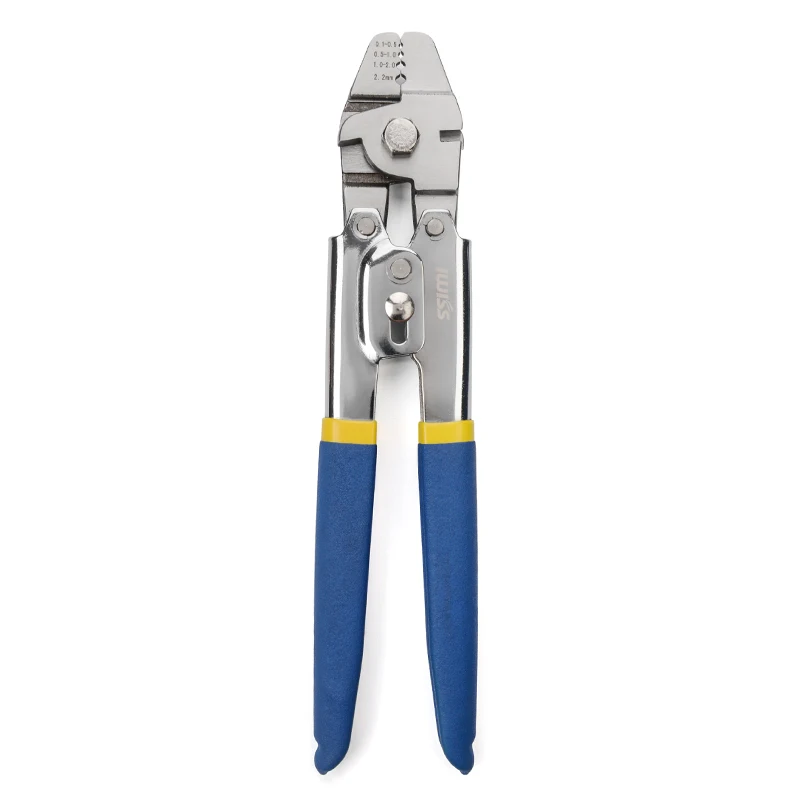 IWISS WX-712 Wire Rope Crimping Plier Fishing Swaging Tool Cable Crimps 2.2mm Aluminum Tube Double Barrel Ferrule Loop Sleeve