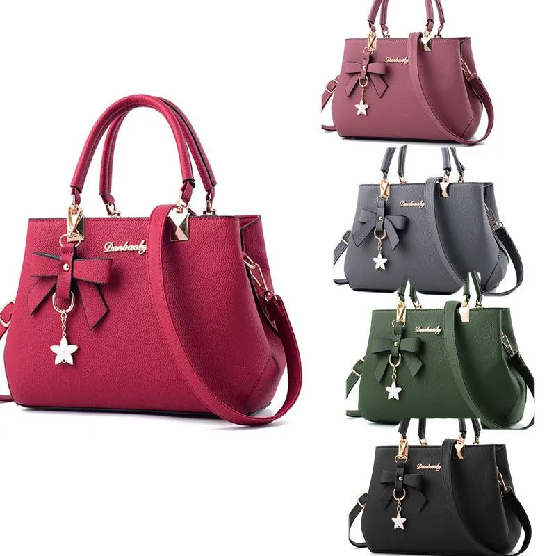 

New 2023 Elegant Shoulder Bag Women Designer Luxury Handbags Women Bags Plum Bow Sweet Messenger Crossbody Bag