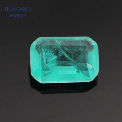 Imitation Paraiba gemstone Octangle Shape Step Cut Spliced Crystal&Glass Gems For Jewelry Making 4x6~15x20mm