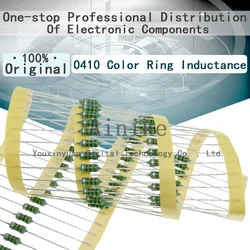 Lot de 100 bagues d'inductance DIP originales, 1/2W, 0.22uH, 0.27uH, 0.33uH, 0.39uH, 0.47uH, 0.56uH, 0.68uH, 0.82uH, 0410 pièces