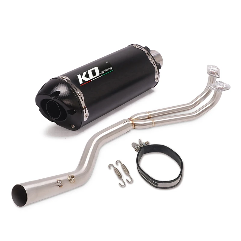 Escape Motorcycle Exhaust Head Connect Pipe And 51mm Vent Tube Stainless Steel Exhaust System For SYM MAXSMY TL500 2019-2021