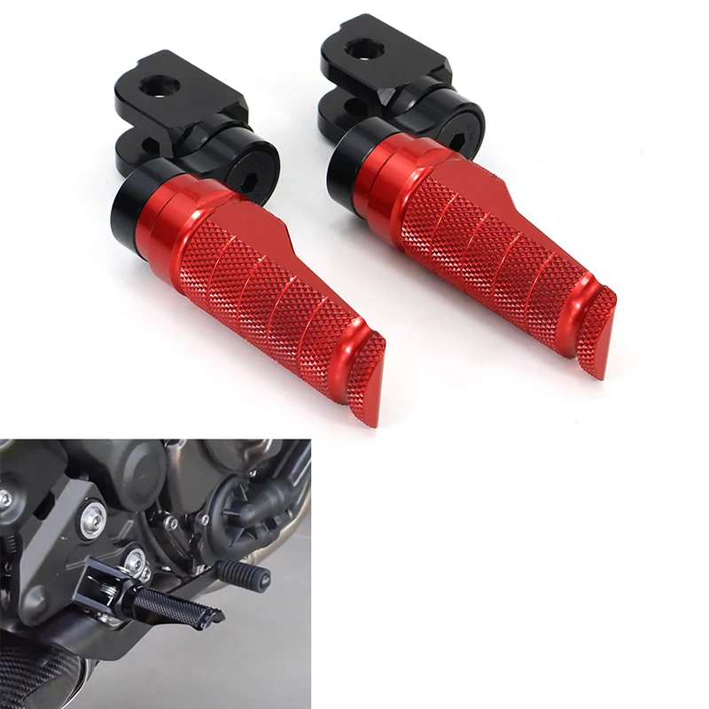 Motorcycle Fit For Honda CB1000R CB600F HORNET CB650F CBF1000 CB125R CBR650F CBR250R MSX125 Front Foot Pegs Footrest Adjustable