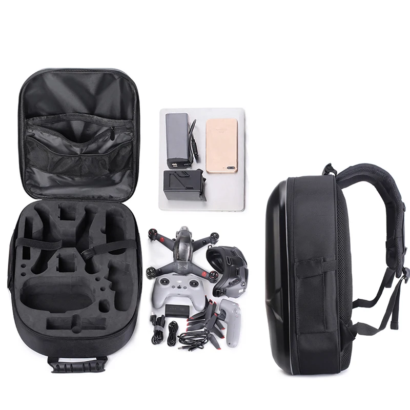 Fiber Hardshell Backpack Waterproof Bag For DJI FPV Combo Drone Accessories