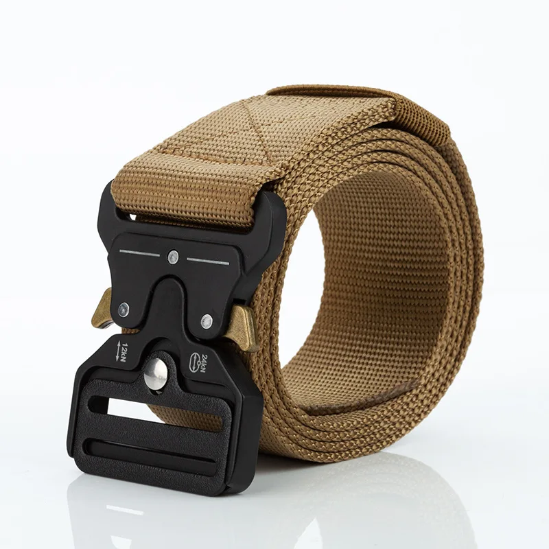 43mm Width Belts For Men Tactical Belt Mens Belt Strap Quick Release Buckle Outdoor Combat Training Waist Webbing Plus Size