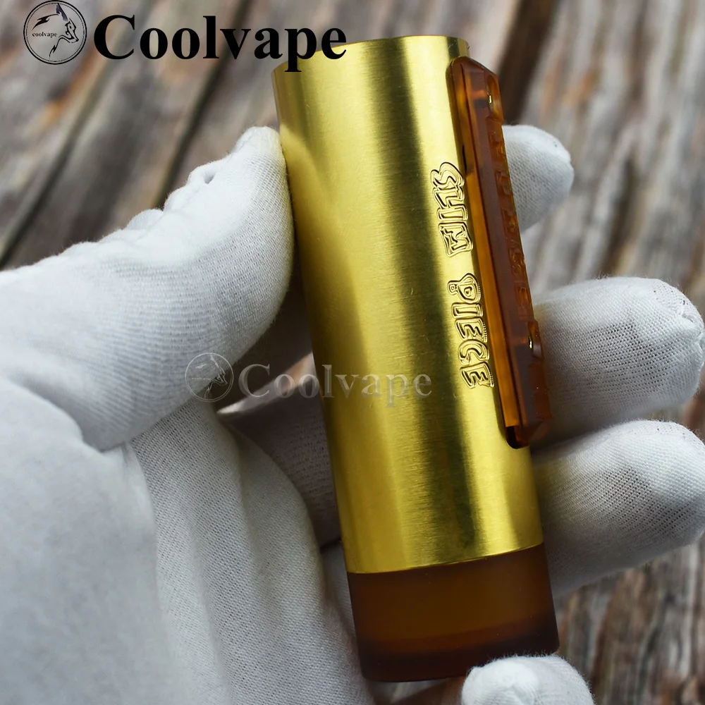 Wolf coolvape Slam kawałek mod Slam 18650 boczny e-papieros mechaniczny mods 25mm mosiężny vape fit THC Tauren Solo RDA