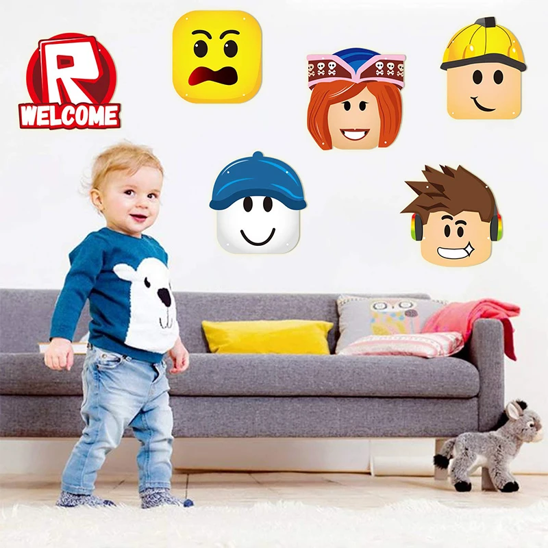 Robot Blokken Deur Opknoping Banner Welkom Versiering Verjaardag Decoratie Kleurrijke Video Game Thema Party Favor Supplies Voor Kinderen