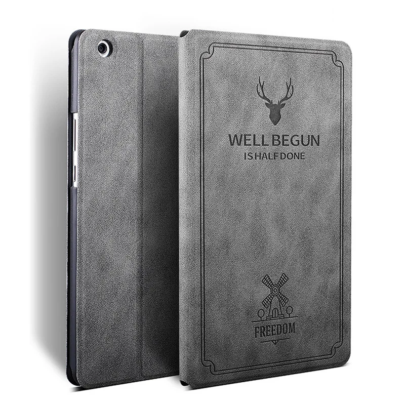 

Deer Flip Cover For Huawei MediaPad M5 8.4 SHT-AL09 SHT-W09 Case Smart Auto Wake Sleep Retro Deer Pattern Case