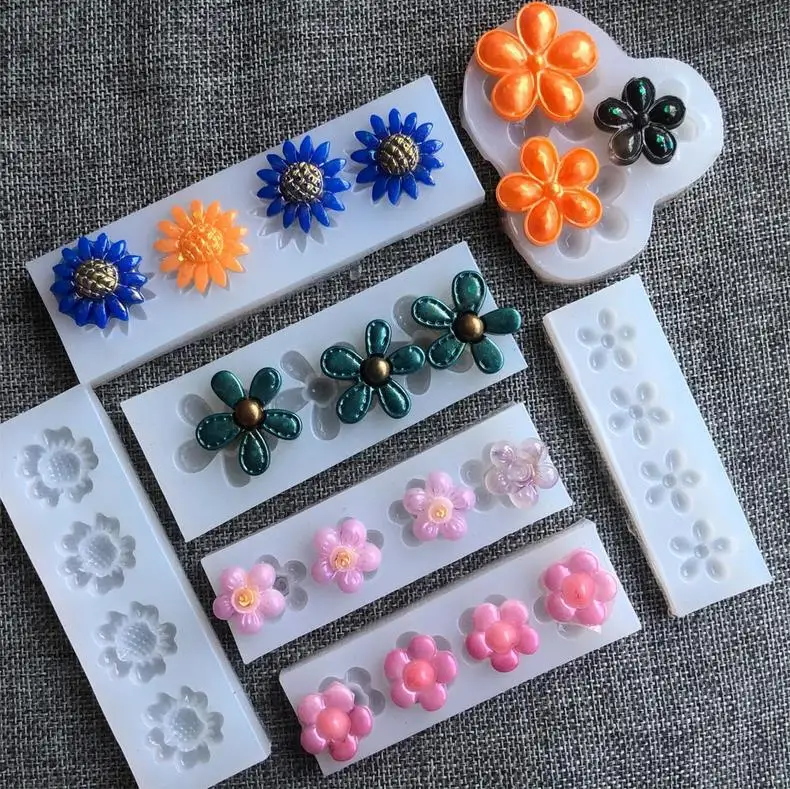 Flower Series UV Resin Molds Jewelry Accessories Jewelry Tools Handcraft Resin Moulds