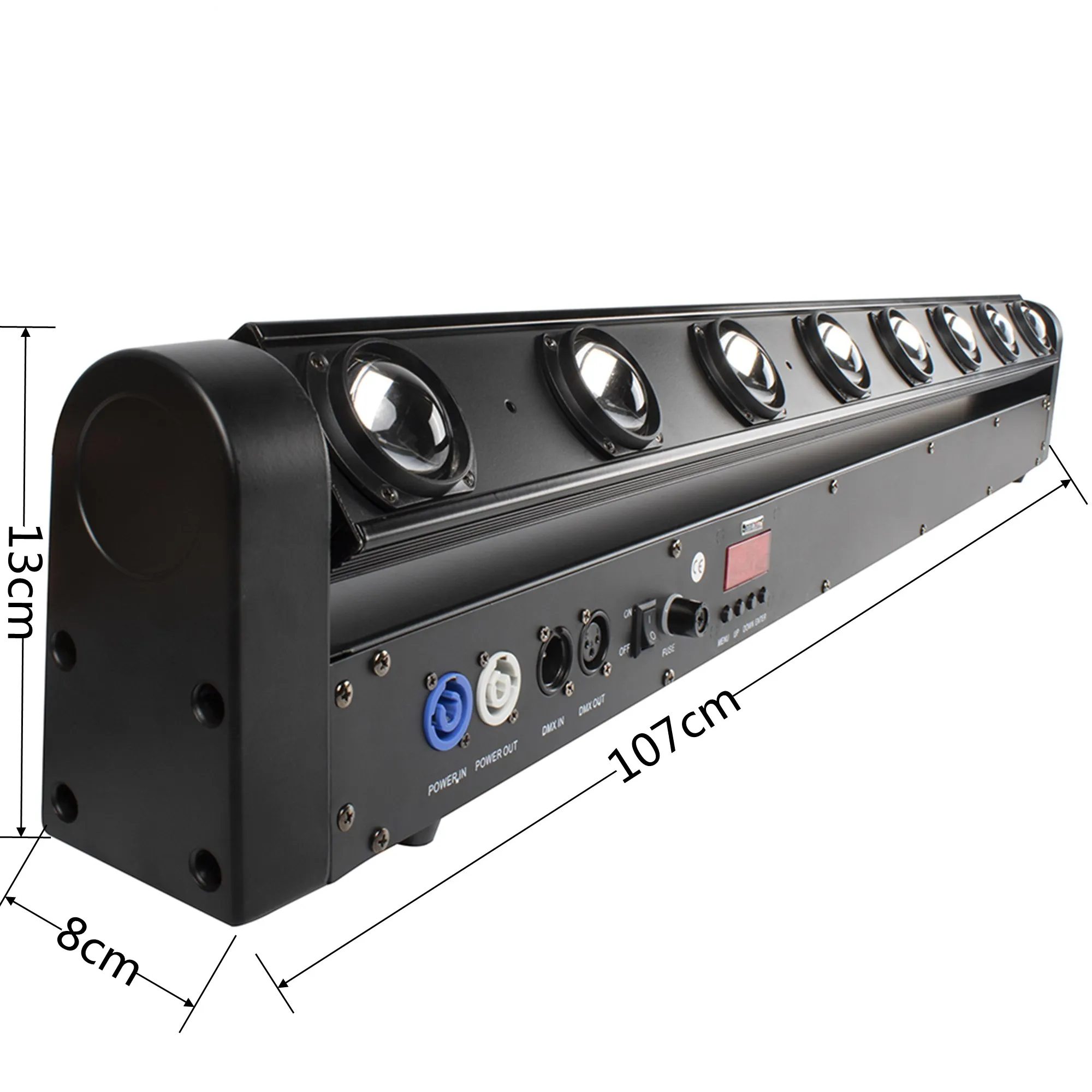 LED Bar Beam Moving Head Light RGBW 8X12W Stage Rotating Sound Controlled Perfect For Mobile DJ Disco Party Club Dance Floor Bar