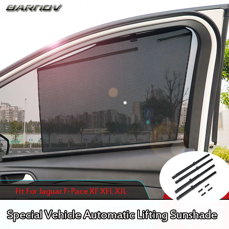 For Jaguar F-Pace XF XFL XJL Vehicle Special Side Window Automatic Lifting Sunshade Sunscreen Insulation Telescopic Curtains