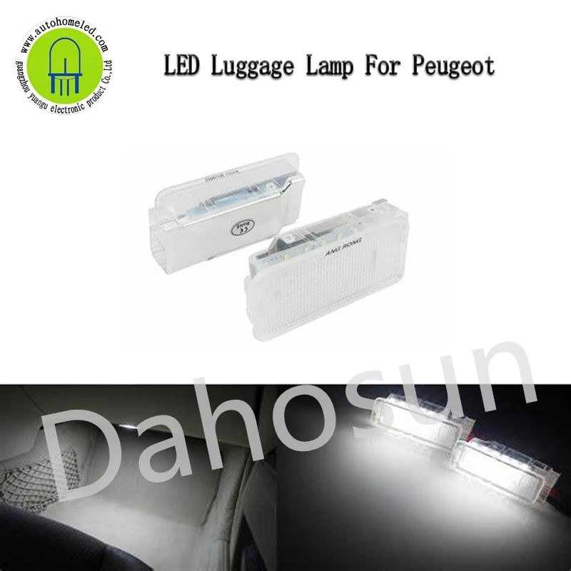 

2Pcs Dahosun Under door Footwell Luggage Lamps For Peugeot 206 207 306 307 308 406 407 508 607 1007 3008 5008