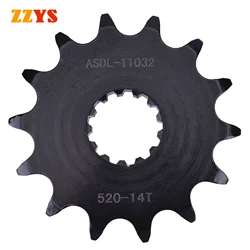 520 14T Front Sprocket Gear Wheels For Kawasaki KLE300 Versys-X Versys 300 Z250 BX250 EX400 EX Ninja 400 250 Z300 BX Z 250 300