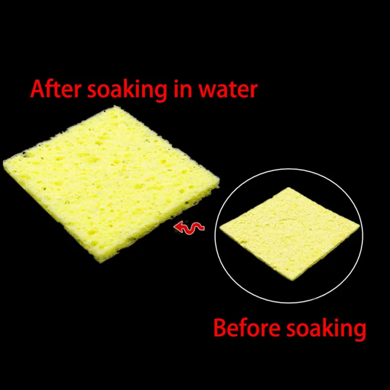 10pcs Solder Iron Tip Welding PCB Cleaning Pads Universal Soldering Iron Replacement Sponges UseTo Soldering Tip Clean Tools