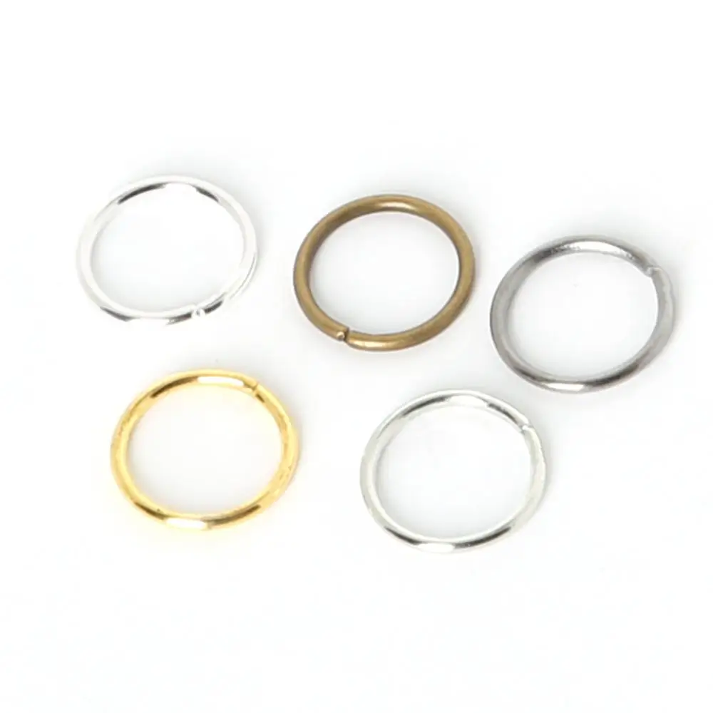 4-10mm Open Circle Jump Rings Silver/Gold/Bronze Color Split Connectors For Jewelry Making Diy Earrings Necklace Accessories