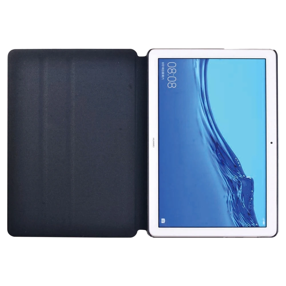 Tablet Case untuk Huawei MediaPad T5 10 10.1 Inch Tablet Ringan Cangkang Keras Pu Kulit Smart Cover Case + stylus