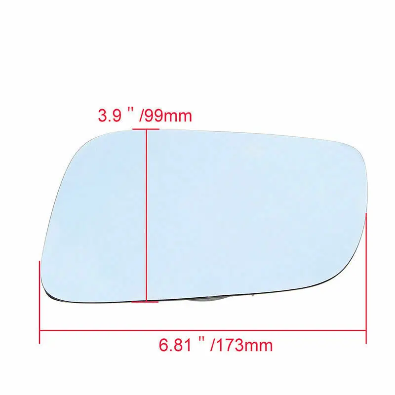 Left/Right Side Rearview Heated Mirror Glass For VW Jetta Golf MK4 Passat 1999 2000 2001 2002 2003 2004 Blue