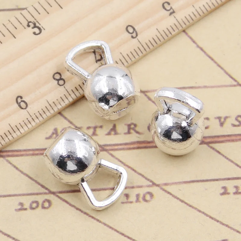 10pcs Charms Fitness Dumbbells 18x12x12mm Tibetan Silver Color Pendants Antique Jewelry Making DIY Handmade Craft