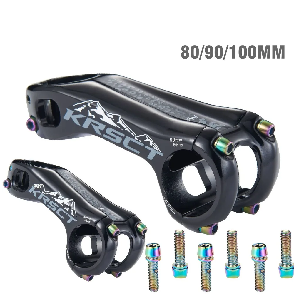 

Polished Ultralight High-Strength -20 Degree 80/90/100mm Bicycle Stem for MTB Mountain Road Bike 31.8mm Handlebar