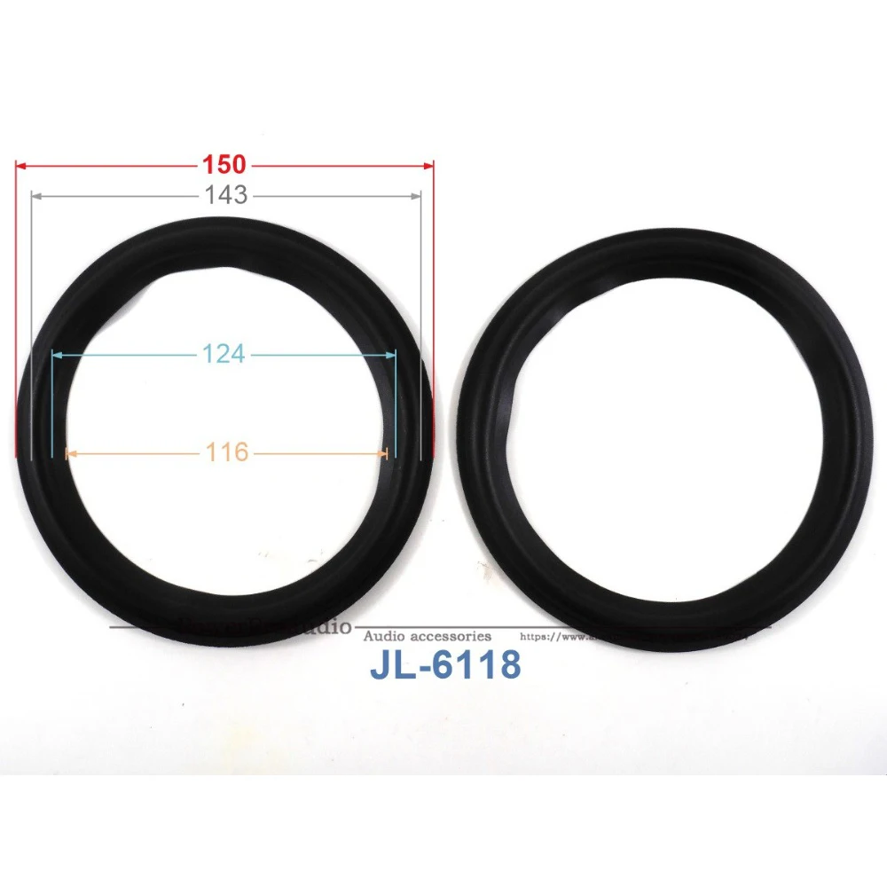 New 10 pcs /lot = 5 Pair 6 inch Woofer Repairable Parts / Speaker Rubber Surround  ( 150mm / 143mm / 124mm / 116mm )