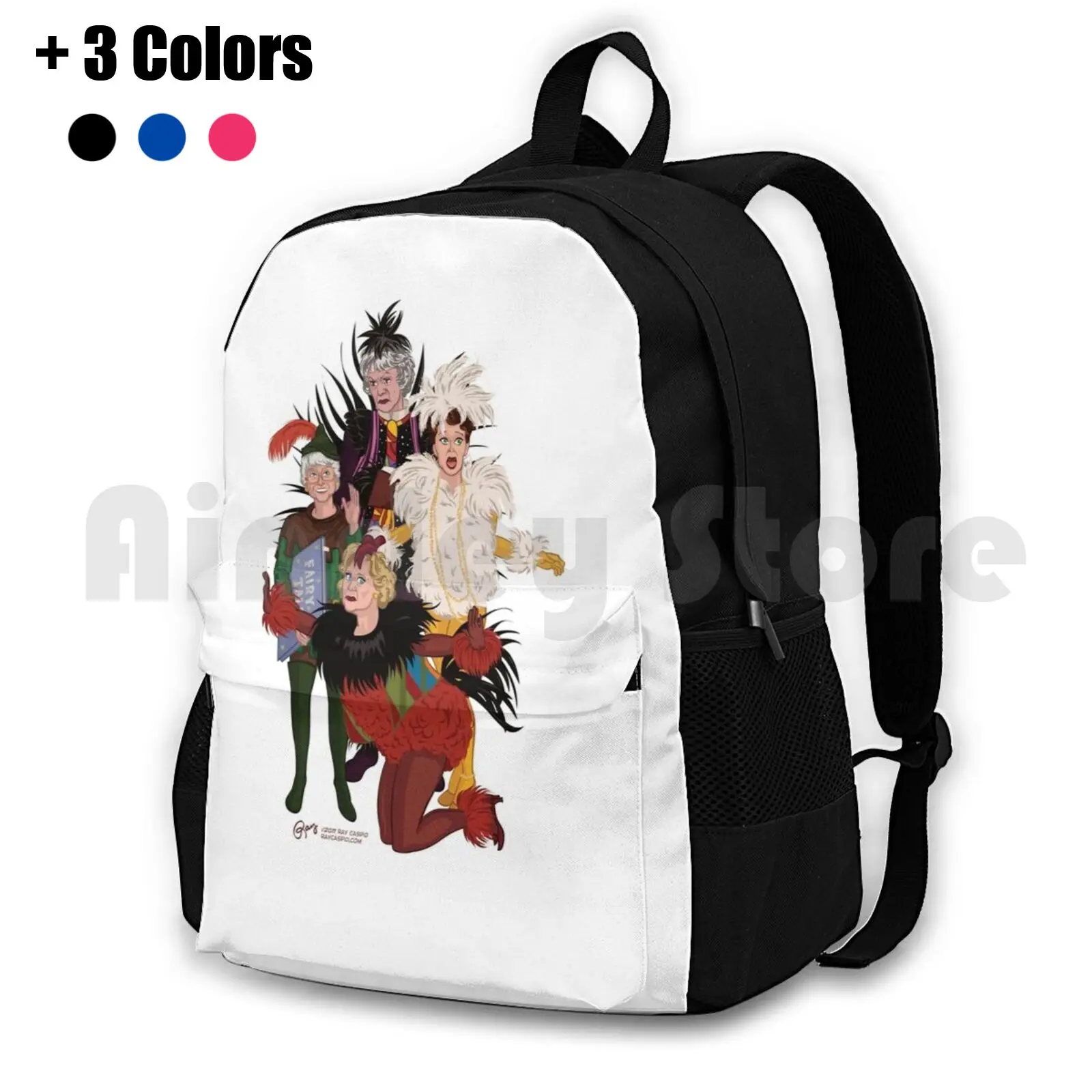 Henny Penny Outdoor Hiking Backpack Riding Climbing Sports Bag Tv Character Caricature Girls Womens Classic Vintage 1980s Retro image 2