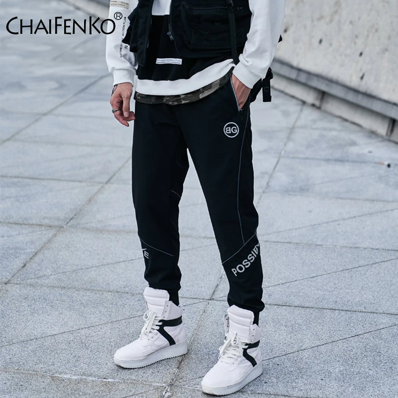 CHAIFENKO Hip Hop Cargo Pants Men Fashion Harajuku Streetwear Men Pants Black Joggers Sweatpant Multi-Pocket Casual Harem Pants